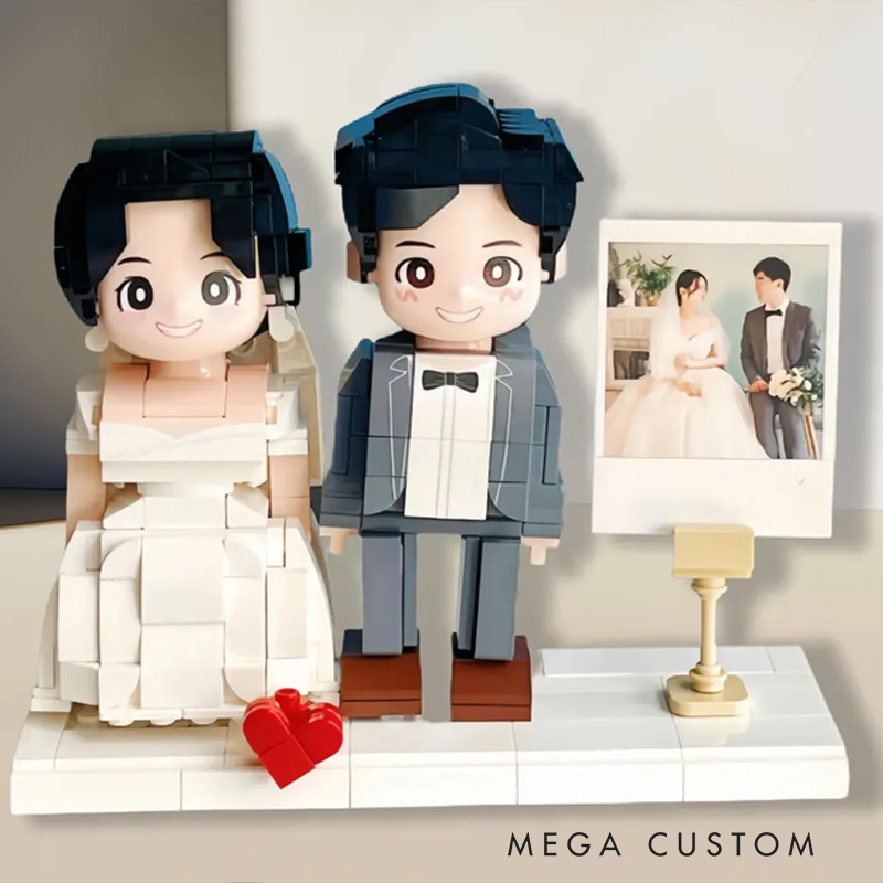 Personalized Custom Pet & Owner Building Block Set, Personalized Brick Figures, Full Body Customizable Block Figures, Handmade Pet Memory Gift, Pet Lover