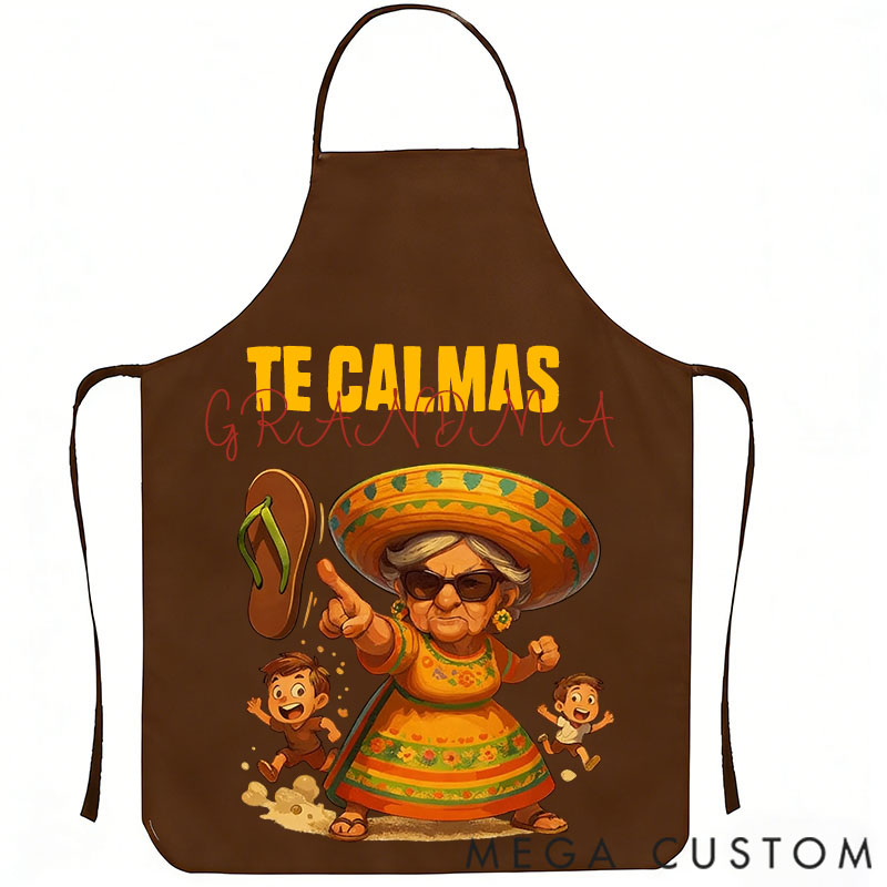 Personalized Fun Cartoon Character Printed Apron – a Hilarious Gift for Mom