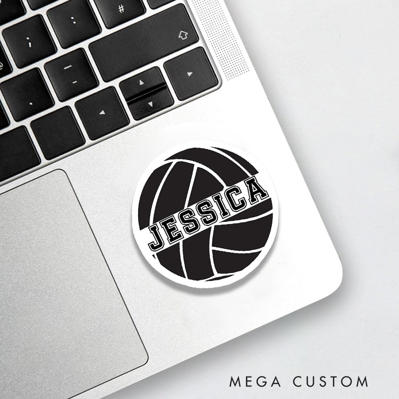 Personalized Volleyball Player Decal Sticker with Custom Your Name, Perfect Gift for Your Team
