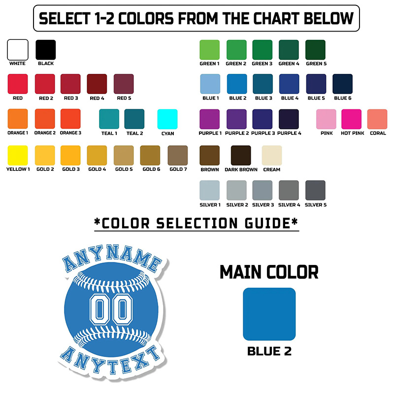 Personalized Baseball Sticker with Monochrome Theme and Custom Details  