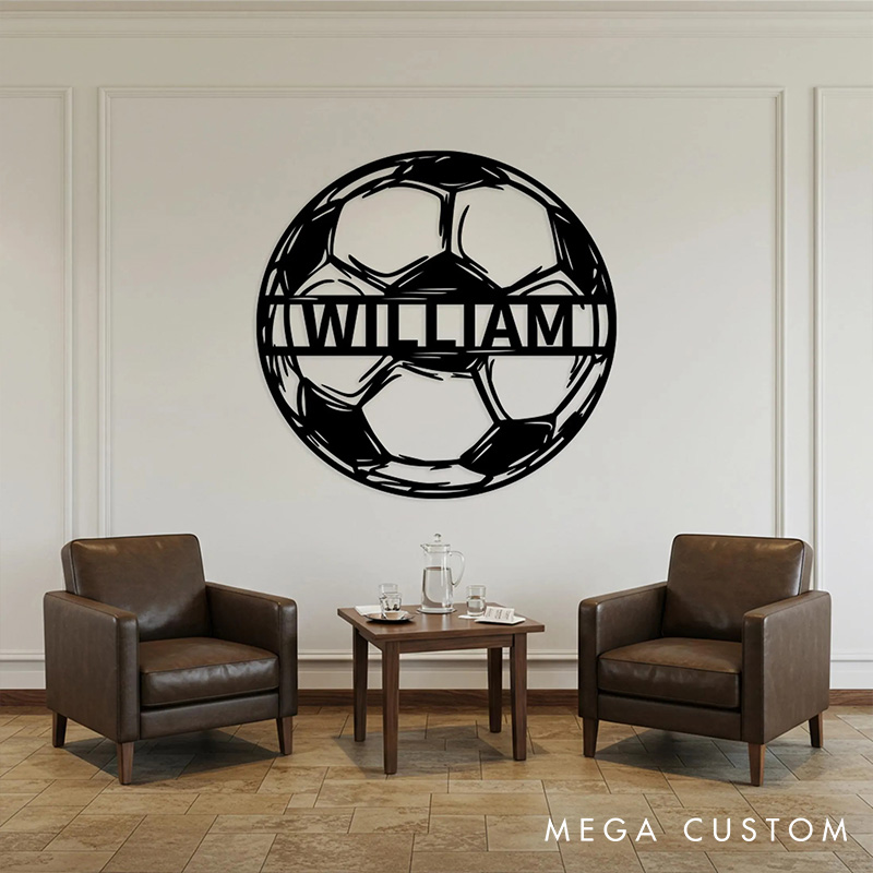 [Copy][Copy]Personalized Soccer Metal Sign with Perfect Gift for Sport Player 