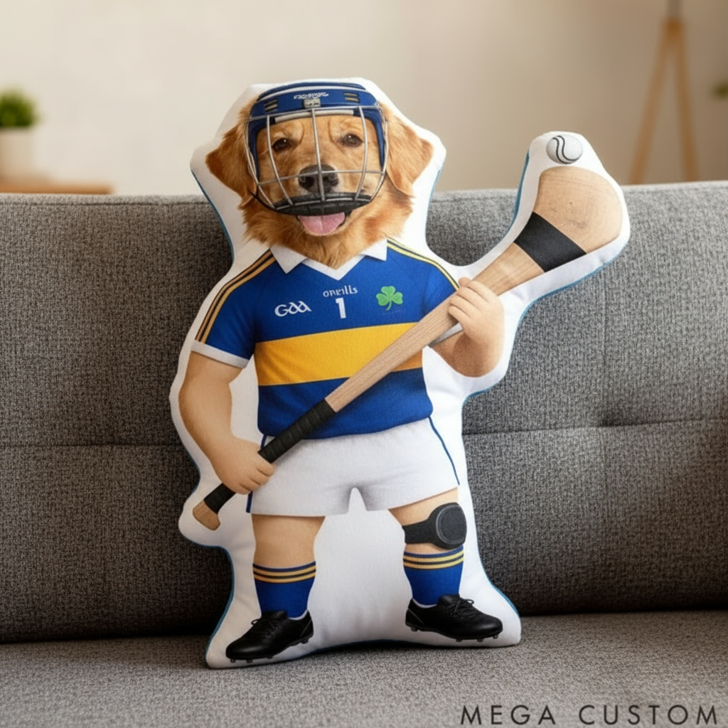 Personalized Pet Lover Sports Themed Custom Photo Cute Pillow