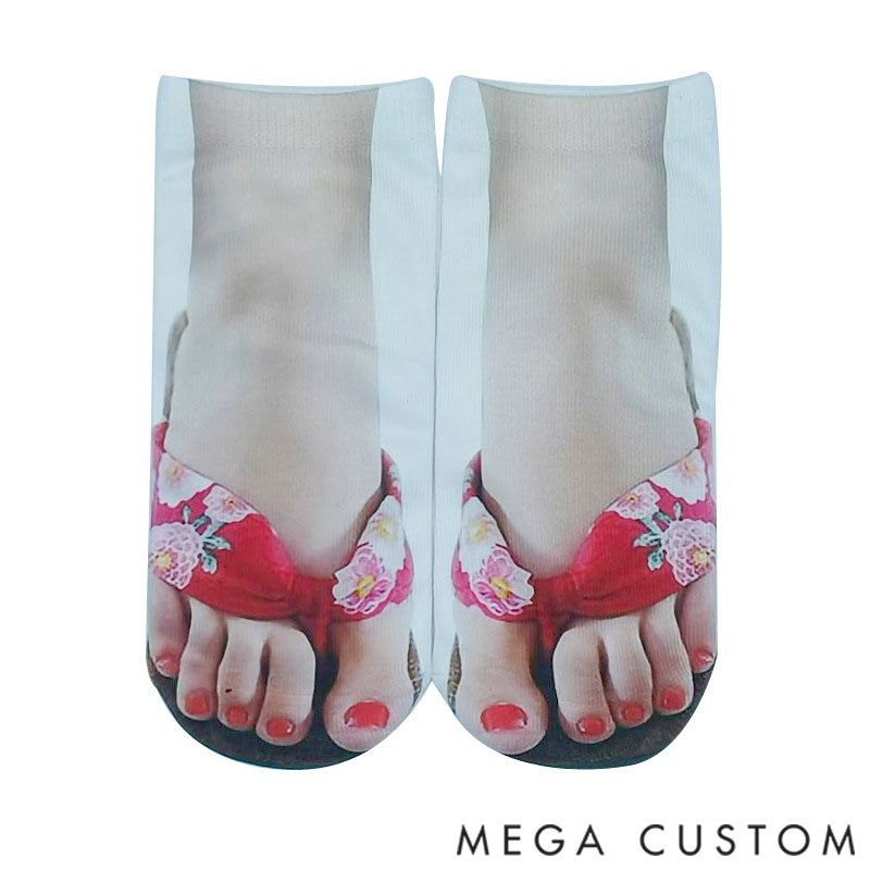 Personalized 3D Printed Socks, Funny Socks for Family Parties