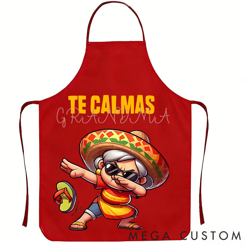 Personalized Fun Cartoon Character Printed Apron – a Hilarious Gift for Mom