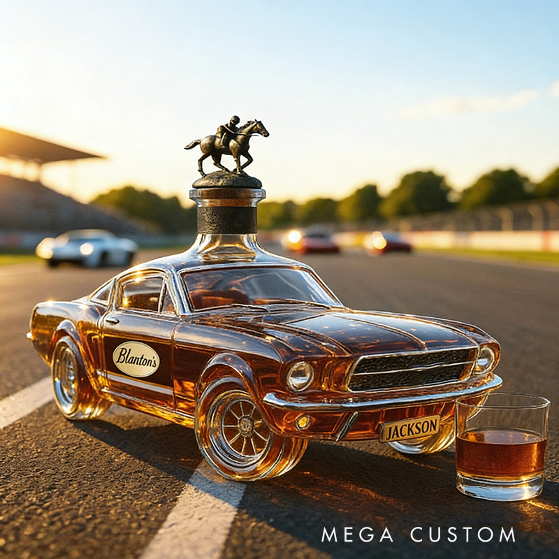 Personalized Car Shaped Whiskey Bottle Custom Name Gifts