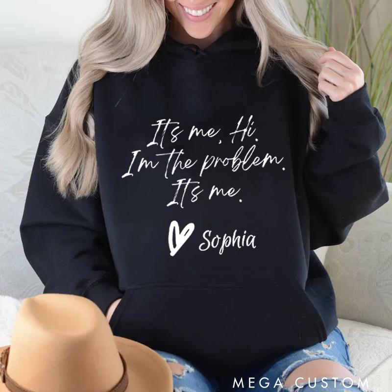 Personalized Classic Hoodies Fun and Witty Self-Reflection Bold Statement Graphic and Gifts for Pop Music Lovers Hoodie