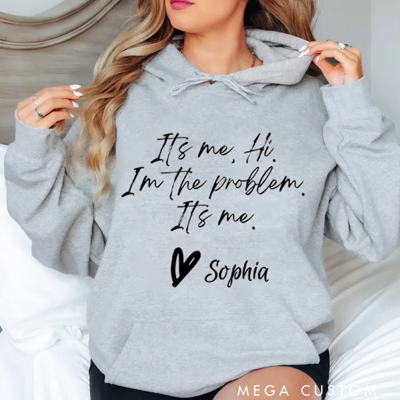 Personalized Classic Hoodies Fun and Witty Self-Reflection Bold Statement Graphic and Gifts for Pop Music Lovers Hoodie