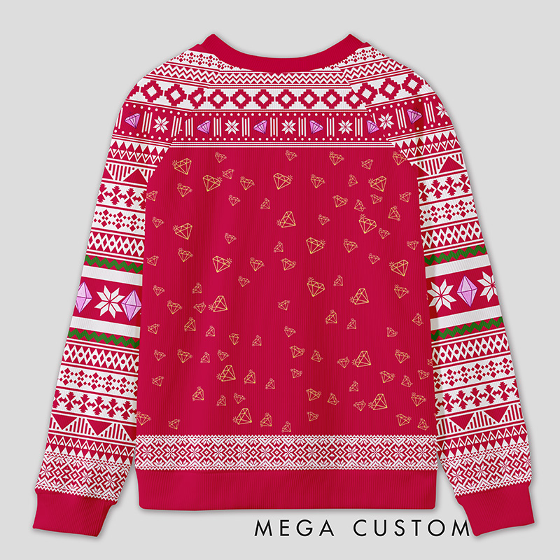 Personalized Accounting Queen Funny Ugly Sweater Office Holiday Party Gift for Finance Divas