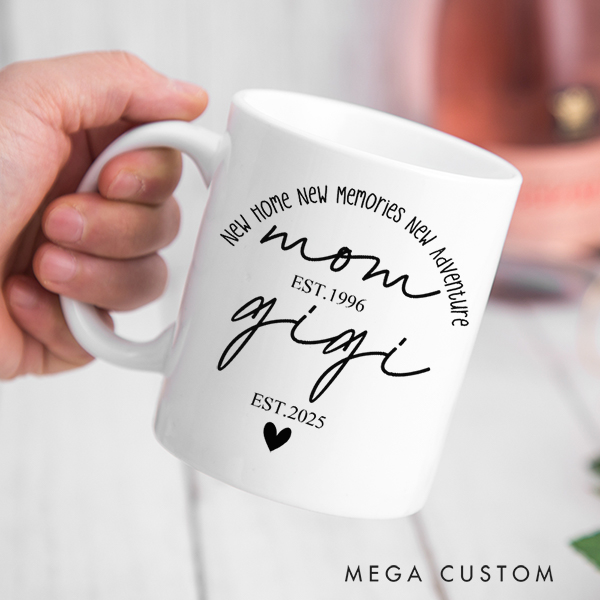 Personalized Grandma Mug New Grandma Mug New Home New Memories New Adventure Mug First Time Nana Gifts Christmas Gift Housewarming Gift New Home Gift