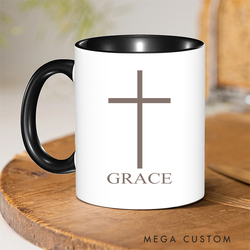 Personalized Jeremiah 17:7 Bible Verse Christian Inner Color Ceramic Mug with Name Religious Gift Birthday Gift for Christian