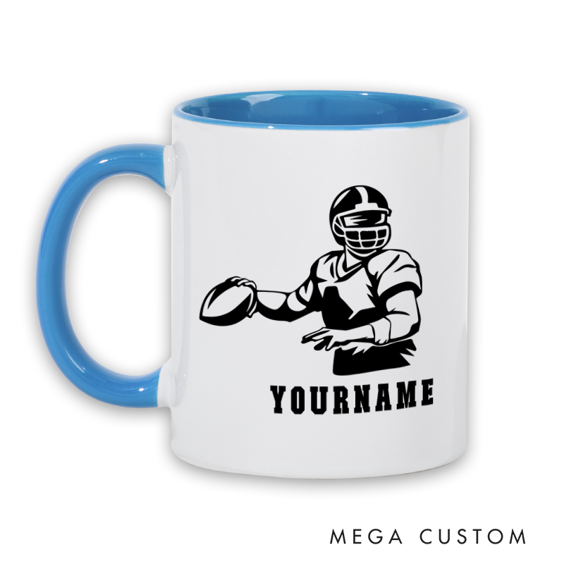 [Copy]Personalized American Football Helmet Mug with Custom Player Name