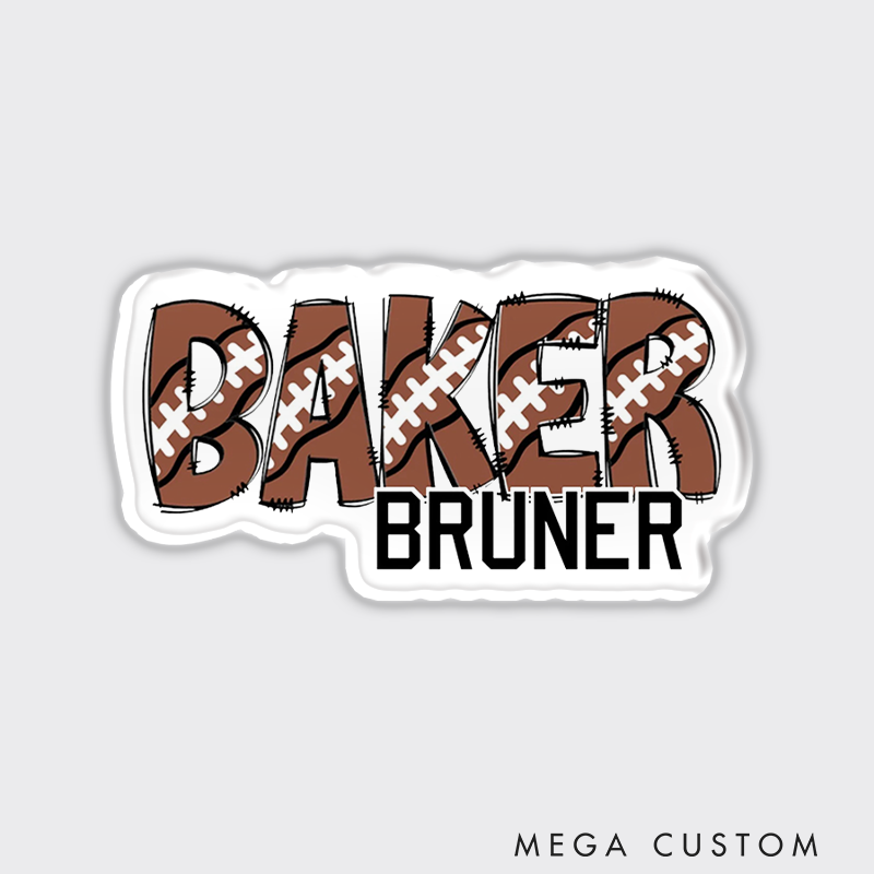 Personalized American Football and Rugby Team Fridge Magnets with Custom Name