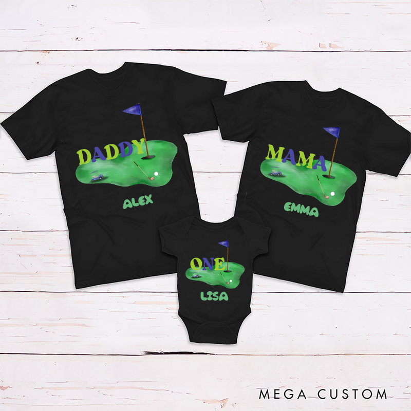 Personalized Tailored Gear for Unforgettable Days on the Course Family Matching Outfit