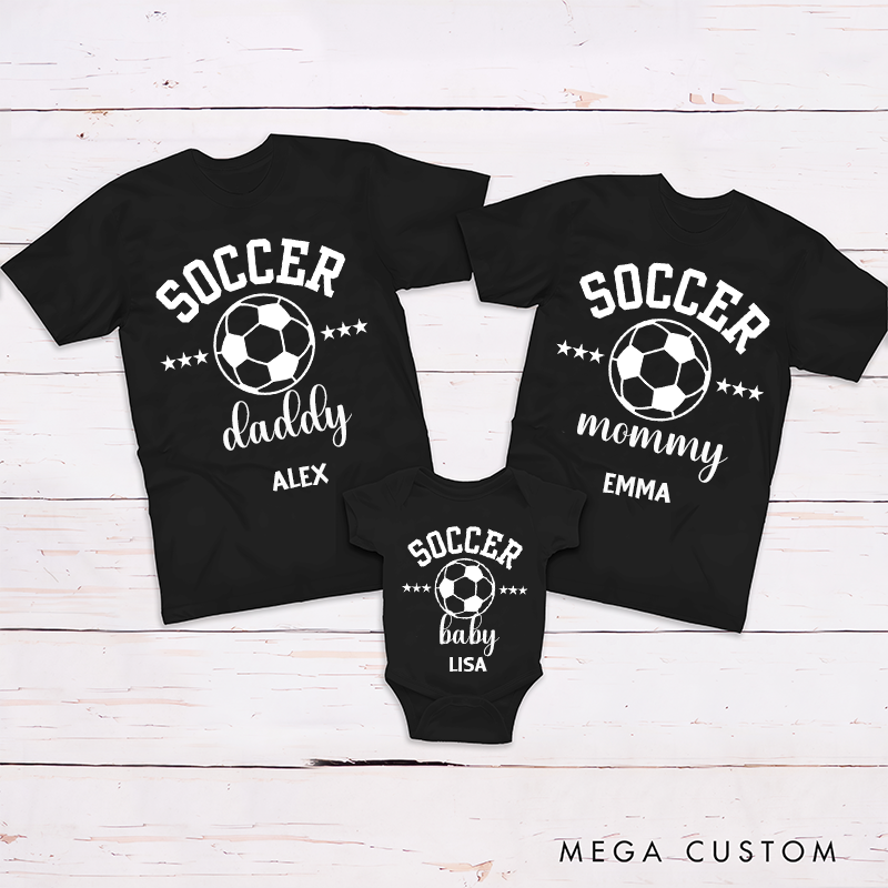 Personalized Soccer Family Matching Outfits for Family Sports Events