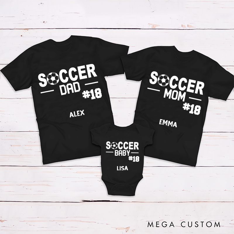 Personalized Family Soccer Matching Outfits for Ultimate Game Day Experience