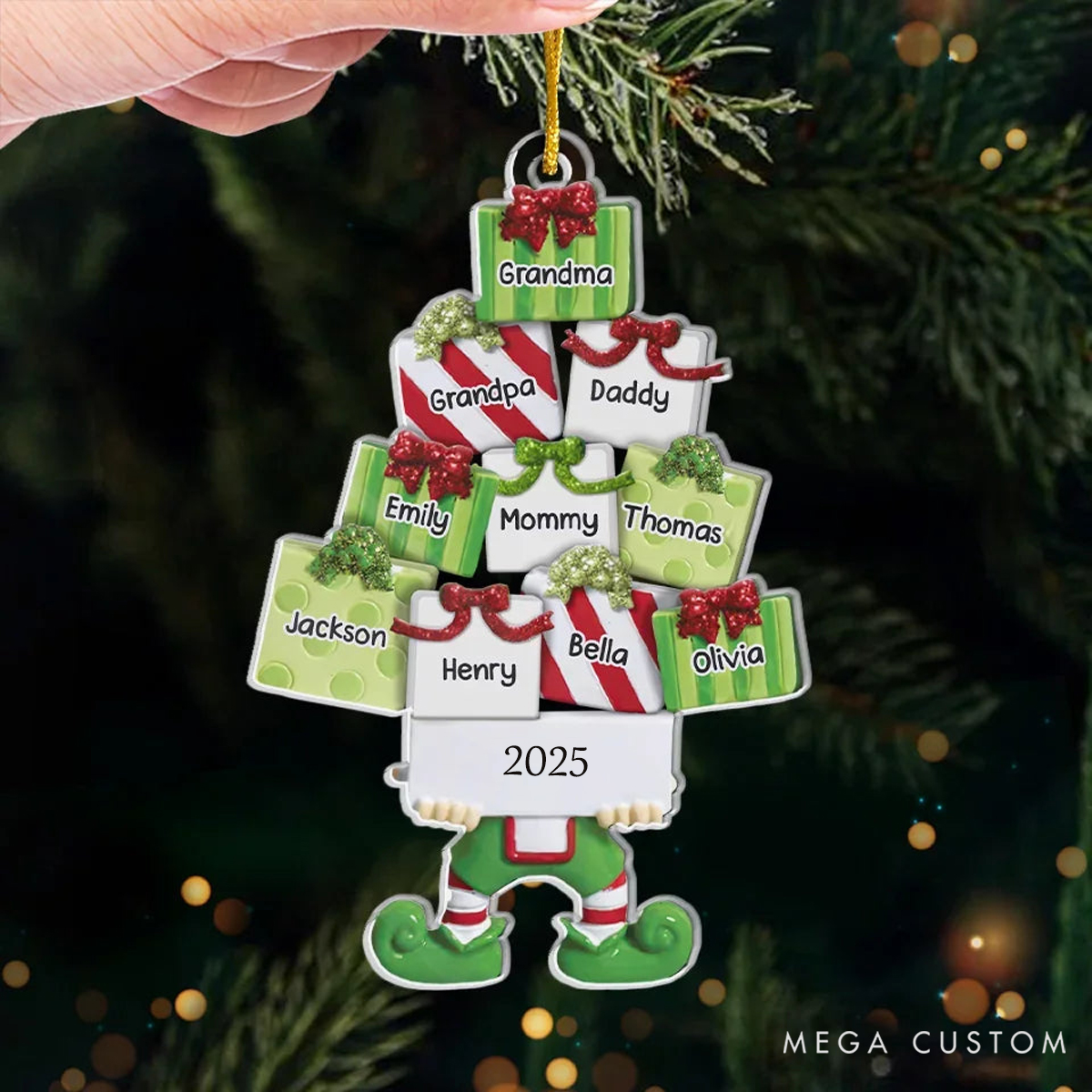 Personalized Acrylic Christmas is a Time to Feel the Love of Family Unique Christmas Ornament 