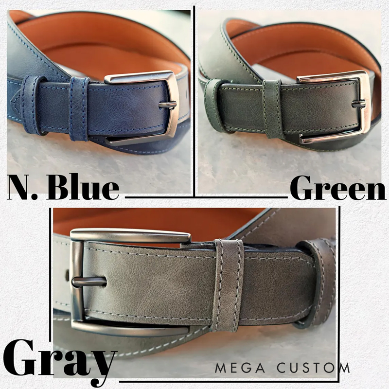 Personalized Leather Belt Gift for Him Custom Engraved Mens Belt Anniversary Christmas Birthday Present for Loved Ones