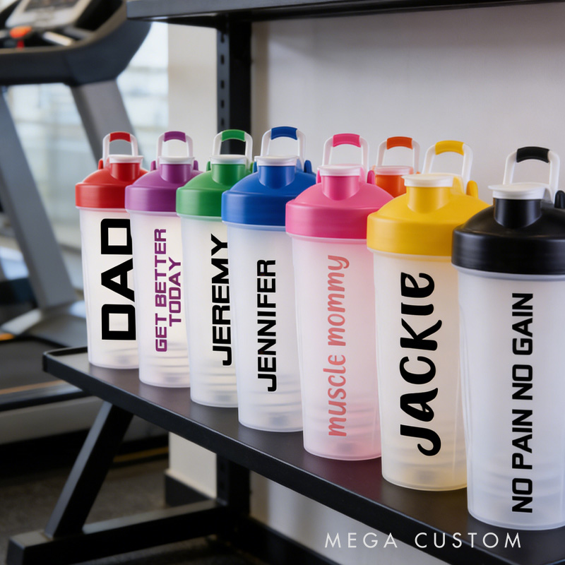 Personalized Gym Shaker Cup Custom Shaker Cup Custom Workout Bottle Shaker Cup with Name Workout Bottle Workout Gift Blender Bottle for Gym Lovers