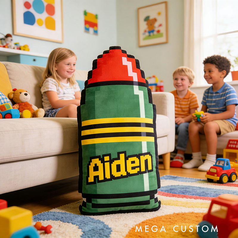 Personalized Bullets and Ammunition Shaped Pillow for Game Lovers Plush Pillow Christmas Birthday Party Gift for Kids