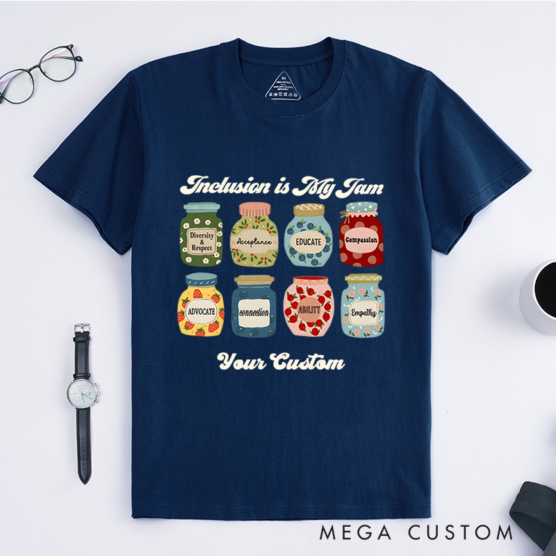 Personalized Inclusion Is My Jam Special Education Autism Awareness T-Shirt