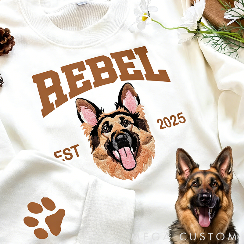 Personalized Pet Lover Custom Pet Face Classic Sweatshirts