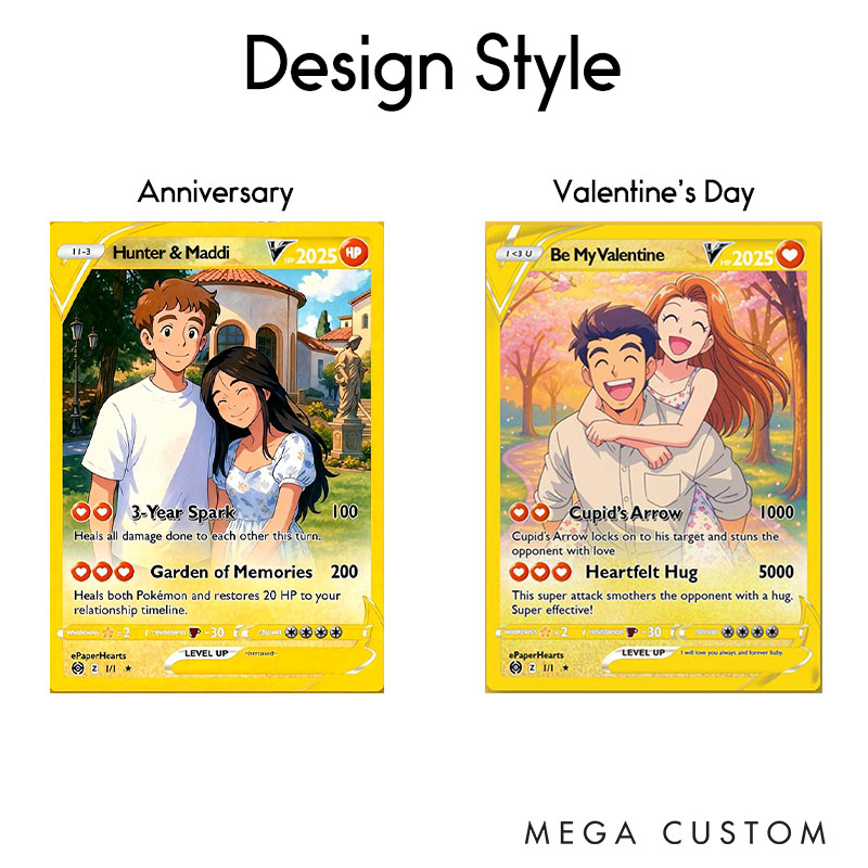 Personalized Couple Photo Anniversary Card Custom Name and Text Valentines Day Card Wedding Married Card for Him Her Gift for Boyfriend Husband