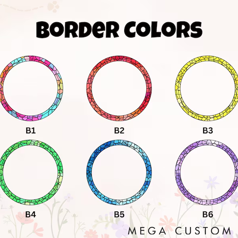 Personalized Pet Lover Custom Pet Portrait Sun Catcher