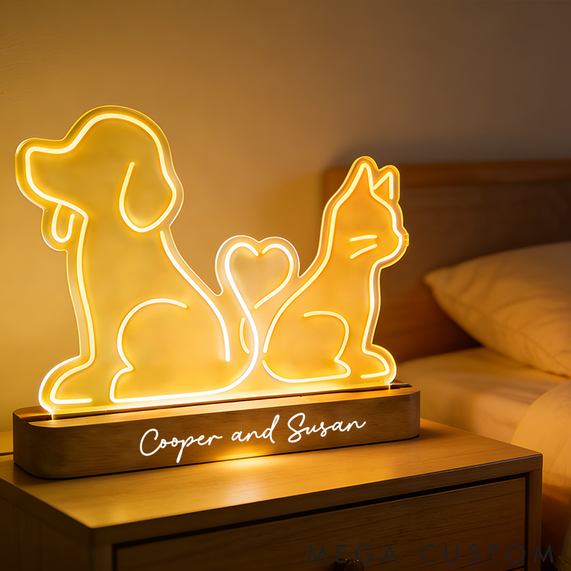 Personalized Pet Lover Pet Lover Valentine Light