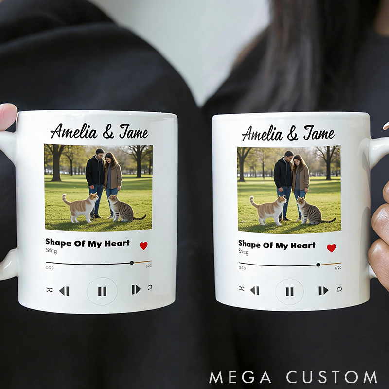 Personalized Pet Lover Custom Favorite Couple Song Mugs