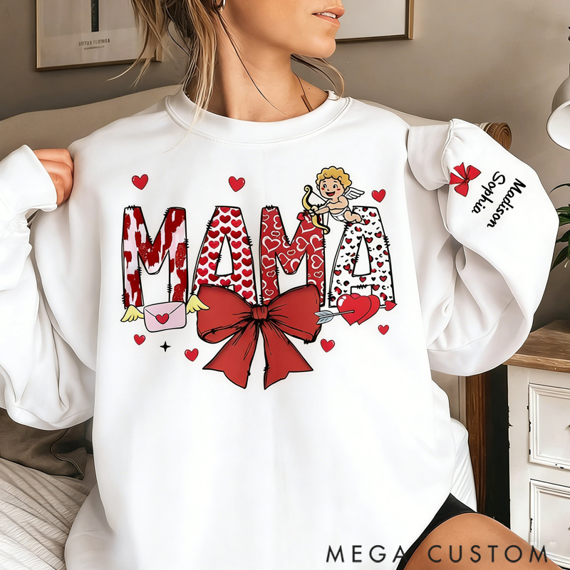  Personalized Custom Unisex Sweatshirt Her Love is the Bond that Holds Us Together Gift for Mom Grandma