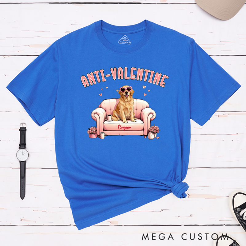 Personalized Pet Lover Anti Valentine Club T-Shirt