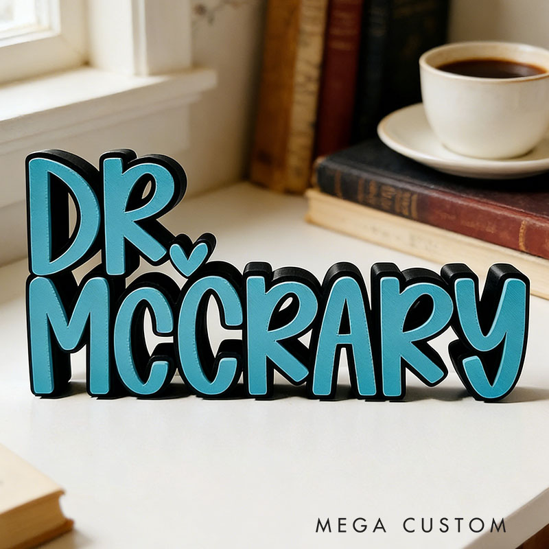 Personalized Desk Name Plate Custom Name Perfect Office Holiday Gift