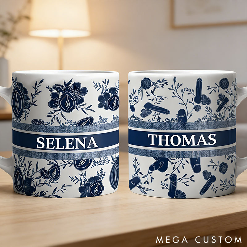 Personalized Naughty Couples Coffee Mug Custom Bold Couple Gifts for Her Him Couple Valentines Anniversary Gift Mug