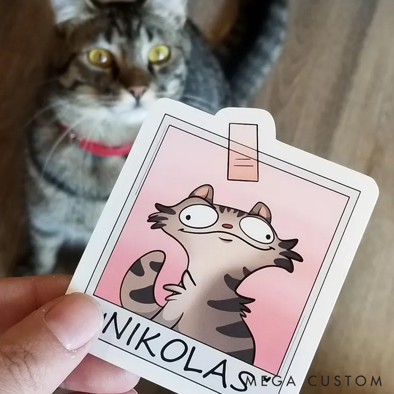 Personalized Pet Lover Funny Pet Photo Image Stickers