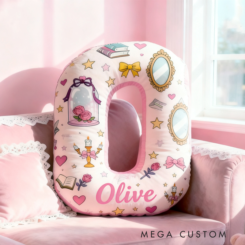 Personalized Dream Princess with Graphic 3D Print Name Pillow Christmas Gift for Kids 