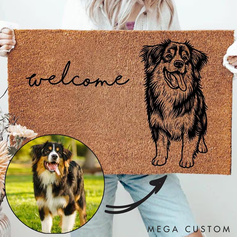 Personalized Pet Lover Custom Pet Welcome Doormat