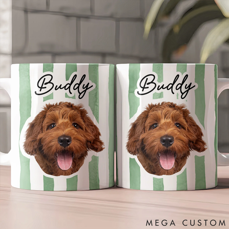 Personalized Pet Lover Custom Pet Mug with Background Mugs