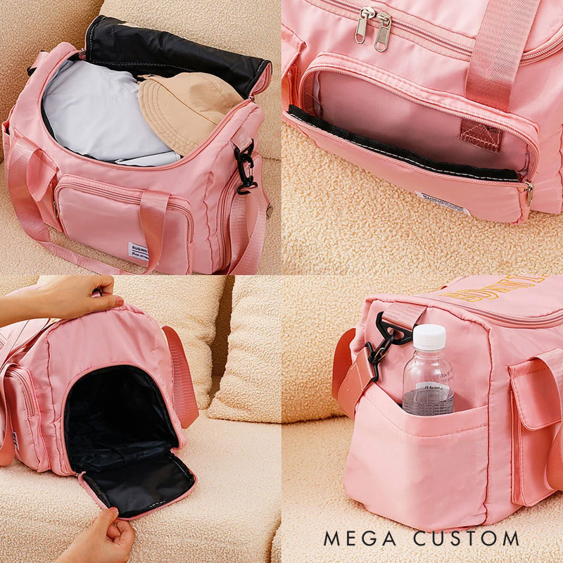 Personalized Horse Riding Duffle Bag Waterproof Equestrian Multi Compartment Travel Bag with Name and Shoulder Strap Travel Accessories Birthday Gift Overnight Bag Gift for Horse Lovers Riding Lovers Equestrian Lovers