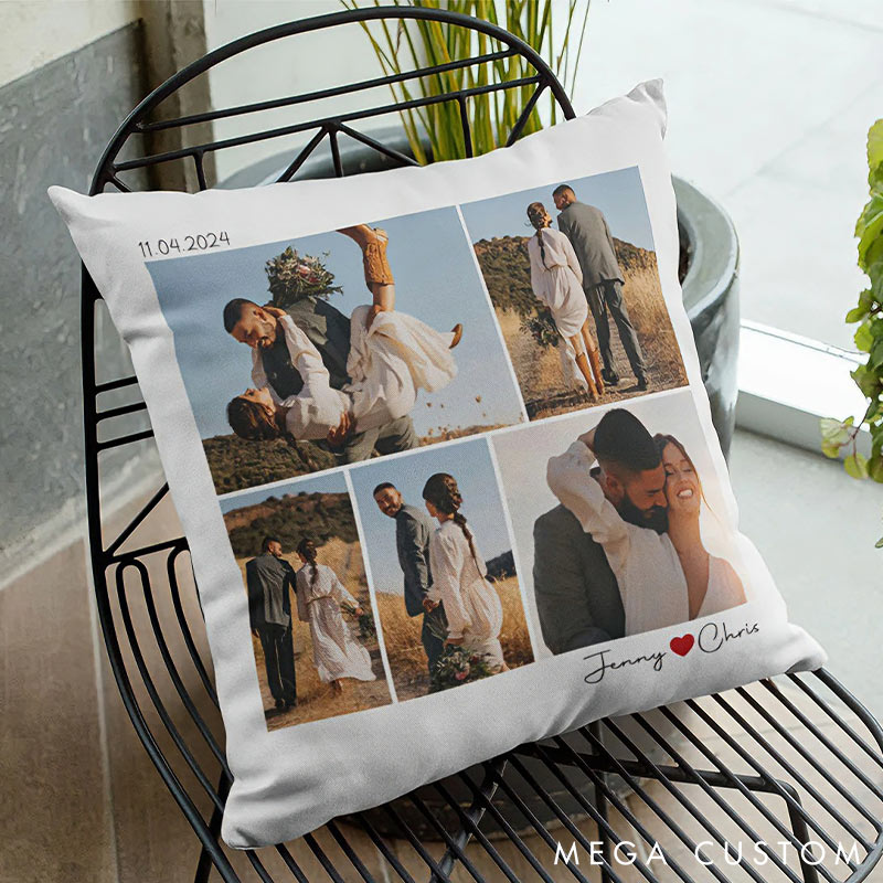 Personalized Couple Custom Photo Throw Pillow Love You Still Home Pillow Valentine's Day gift for Husband Wife Romantics Anniversary Gift for Him Her