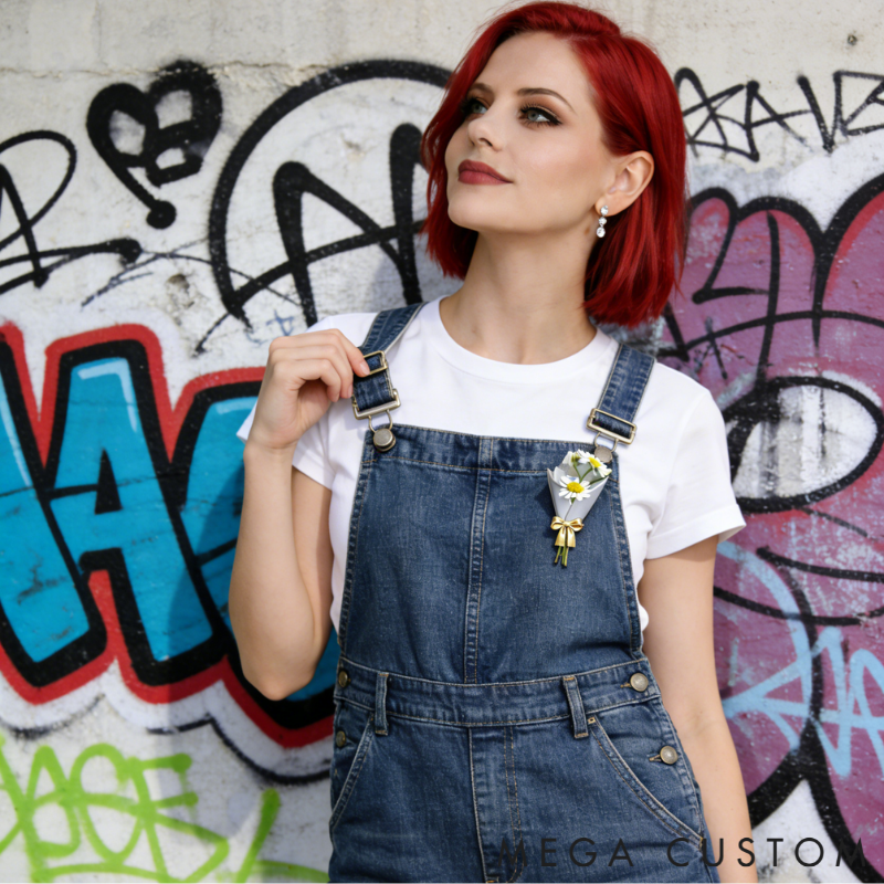 Personalized Customizable Floral Brooch Refreshing Vibe Unique Gift Choice DIY Flower Bouquet Fashion Accessory for Her