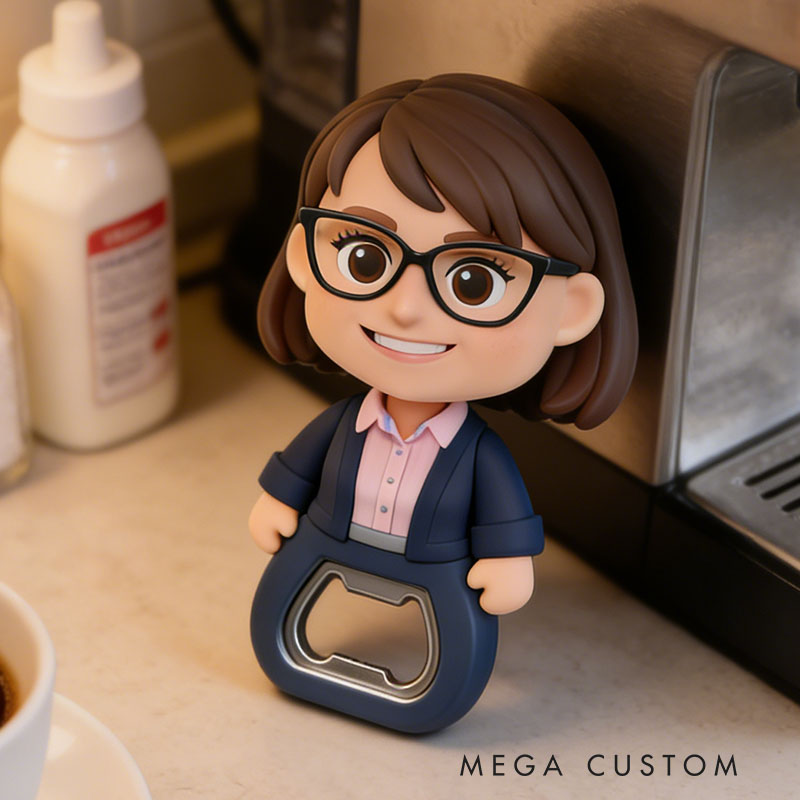 Personalized Teacher 3D Face Bottle Opener Bachelorette Parties & Bar Decor