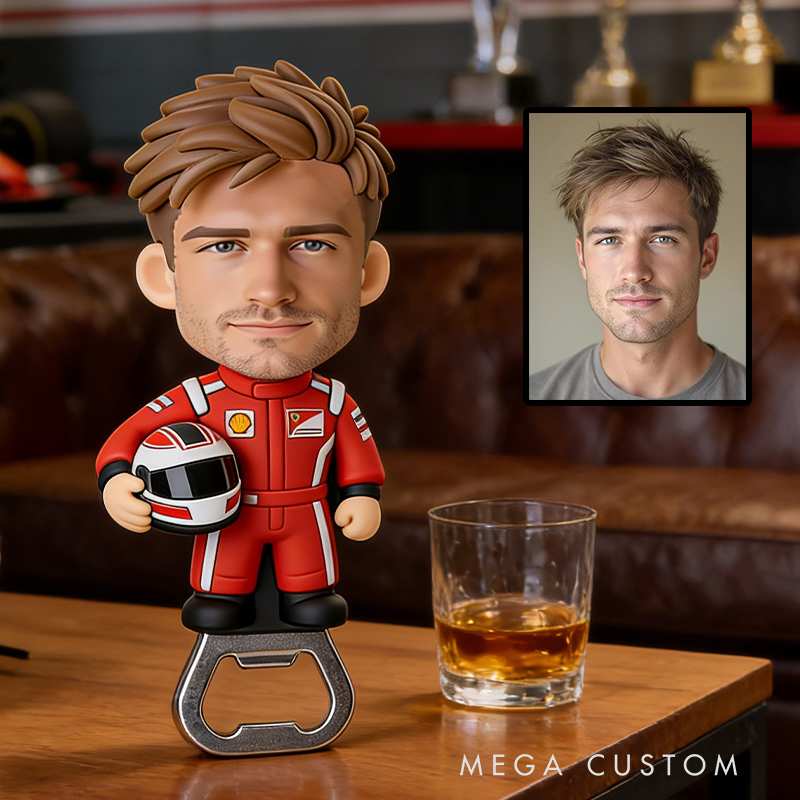 Personalized Racing Bottle Opener Perfect Gift for Car Enthusiasts and Racing Fans Alike