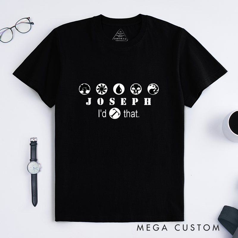 Personalized Classic T-Shirts Custom Gift for Men and Women Unique Typography Tee with Creative Symbolic Design Perfect Birthday or Holiday Present