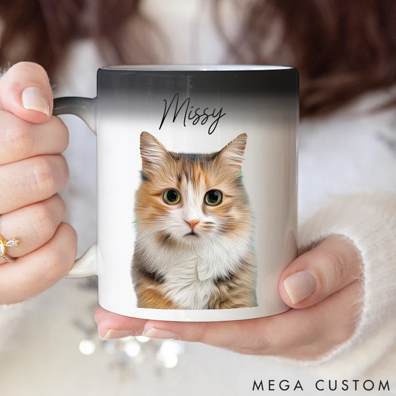 Personalized Pet Lover Custom Photo My Furreal and Unconditional Love Mugs