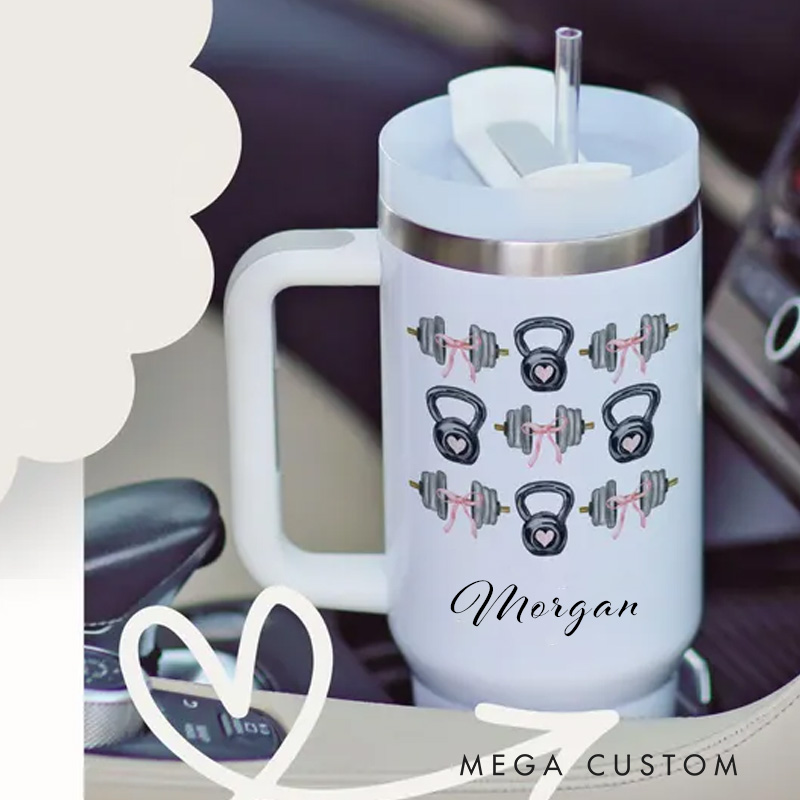 Personalized Workout Tumblers Gift for Fitness Lover Mug Custom Gym Friend Gift for Gym Lovers