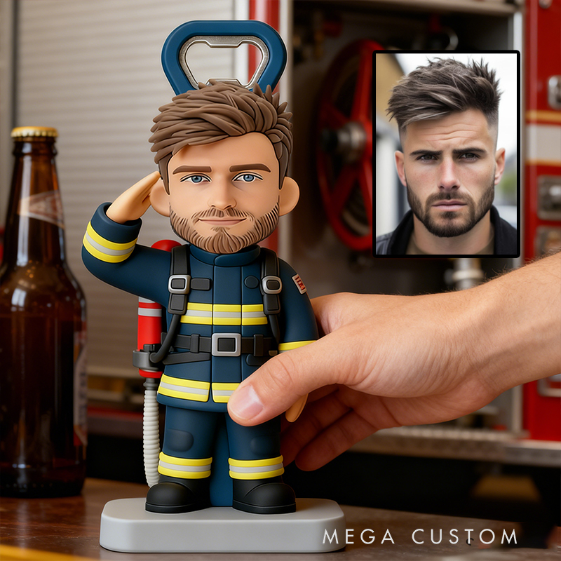 Personalized Engraved Firefighter Bottle Opener the Ideal Gift for Firefighters and Their Supporters