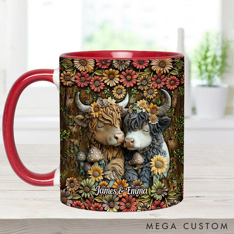 Personalized Couple You&Me We Got This Mug Highland Cow Mug Valentine Gift for Wife Romantic Coffee Mug for husband Valentine Mug for Her Him