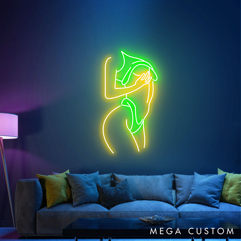 Personalized Body Neon Sign Photo Woman Body Neon Sign Girl Body Neon Sign Valentine's Gift For Her