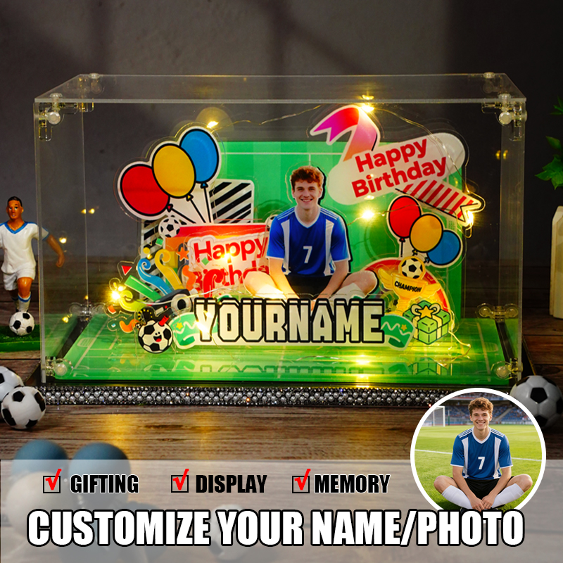 Personalized Cartoon Birthday Party Acrylic Micro Landscape Ornaments DIY Handmade Gifts
