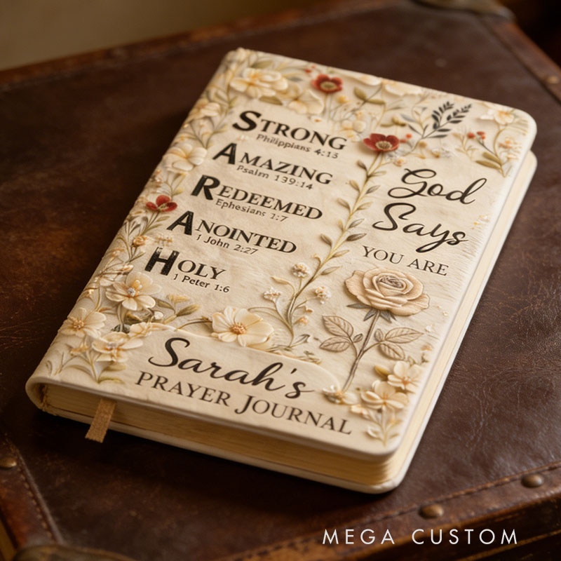Personalized Bible Verse Journal A Custom Christian Name Commemorative Gift Designed for Women